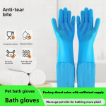 Pet Bathing Gloves Factory - Extra Long Scratch-Proof Bite-Resistant with Massage Nubs for Pets