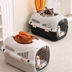 Portable Cat Carrier Supplier - New Design Removable Cleaning Airplane Transport Pets Cage