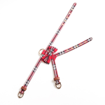 Pet Harness Supplier - Universal Dog Cat Walking Breathable PU Collar Personalized Plaid