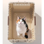 Pet Travel Bag Supplier - Large Capacity Oxford Cloth Fabric Button Closure PU Mesh Belt