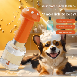 Pet Shampoo Foam Maker Factory - Electric Cute Mushroom Bubble Blaster Fast Lather Tangle-Free