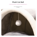 All-Season Cat Bed Factory - Winter Warm Summer Cool Semi-Enclosed House Removable Cushion