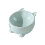 Ceramic Cat Bowl Manufacturer - Rice Cervical Spine High Leg Double Bowl Cute Drinking Water Basin