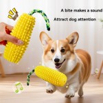 Dog Toy Set Factory - 2025 New Design Natural Rubber Corn Squeaking Interactive Movement
