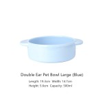 Ceramic Pet Bowl Factory - Modern Ins Portable Double-Eared Jingdezhen High Temperature Glaze
