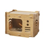 Cat Scratching Post Supplier - Durable Eco-Friendly Wood Protective Cave Solid Pattern