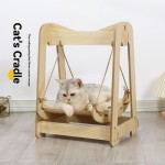 Pet Hammock Supplier - New 2025 Wood Cat Shaker Bed Double Swing Hanging Nest for Cats