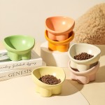 Elevated Cat Bowl Supplier - Extra Wide Ceramic Food Water Bowl Durable Dish Great Height Shallow