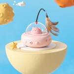 Automatic Cat Toy Factory - New Arrival Auto Running Space Meow Laser with Feather Stick