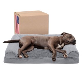 Memory Foam Pet Bed Supplier - High Quality Cheap Grey House