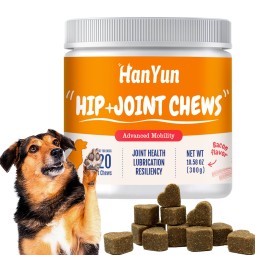 宠物营养补充剂源头工厂-私有标签天然有机软骨素髋关节软咀嚼宠物营养补充剂