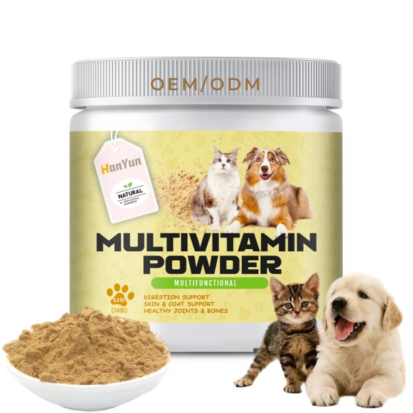Pet Cat Multivitamin Supplier - Hanyun Wholesale Cat Multivitamin Powder Skin Coat Health Digestion