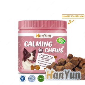 Pet Calming Chews Manufacturer - Factory Calming Soft Chews Relief Stress Promotes Relaxation