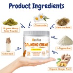 Pet Calming Chews Factory - Private Custom Logo Hemq Calming Chews Relax Stress Nervous L-Tryptophan