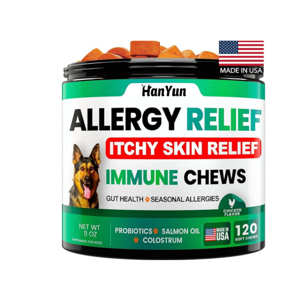 Pet Allergy Chews Factory - OEM Dog Allergy Chews Immune Bites Hot Spots Itch Relief Salmon Oil