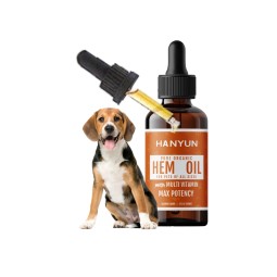 宠物大麻籽油供应商-OEM私有标签有机大麻籽油100%纯全谱系疼痛缓解安抚宠物用