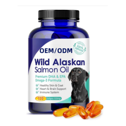 三文鱼油补充剂生产厂家-厂家价格OEM ODM纯野生阿拉斯加三文鱼油Omega3皮肤被毛健康