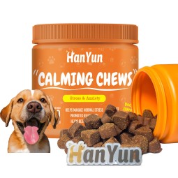 Pet Calming Chews Factory - Hanyun Pure OEM ODM Anxiety Relief Soft Chews Custom Flavor Dog Supplement