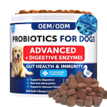 Pet Probiotic Chews Manufacturer - OEM Wholesale Probiotics Soft Chews Digestive Health Support