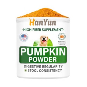 宠物南瓜粉供应商-南瓜狗用粉状纤维补充剂粪便软化剂腹泻胃部不适食品宠物保健