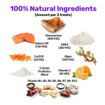 Pet Multivitamin Supplier - OEM ODM 8 in 1 Dog Multivitamin Soft Chew Glucosamine Salmon Oil