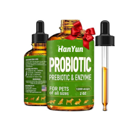 宠物益生菌滴剂源头工厂-OEM私有标签天然益生菌液体滴剂含南瓜消化系统健康狗猫