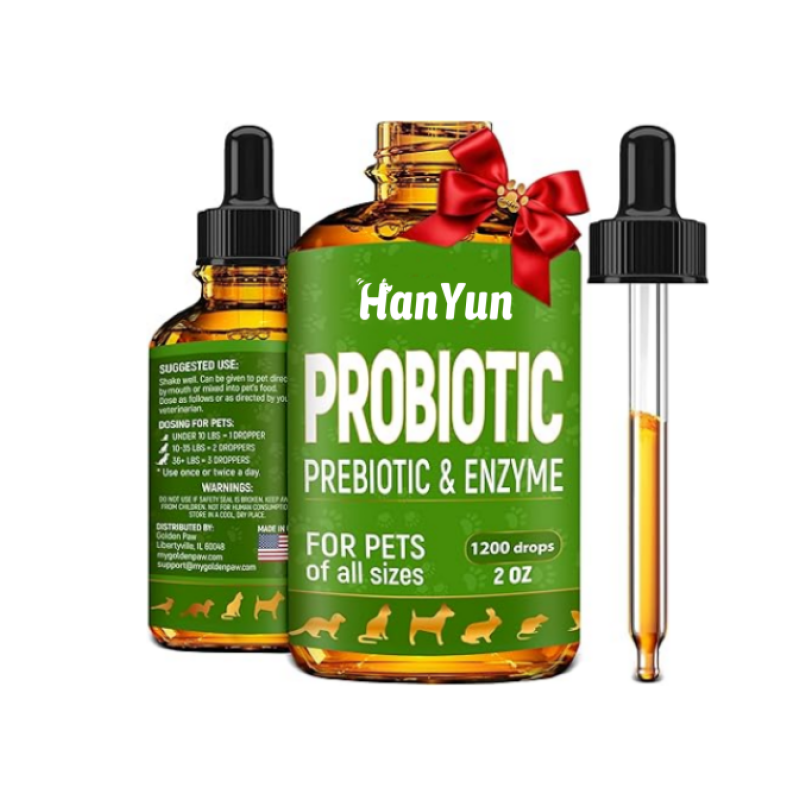 Pet Probiotic Drops Factory - OEM Private Label Natural Probiotic Liquid Drop with Pumpkin