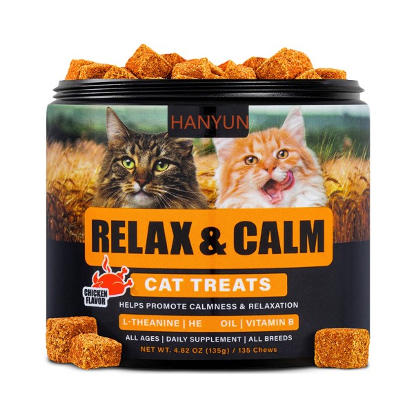Pet Calming Treats Factory - Dogs Cats Supplement Cat Calming Treats Stress Aggressive Behavior