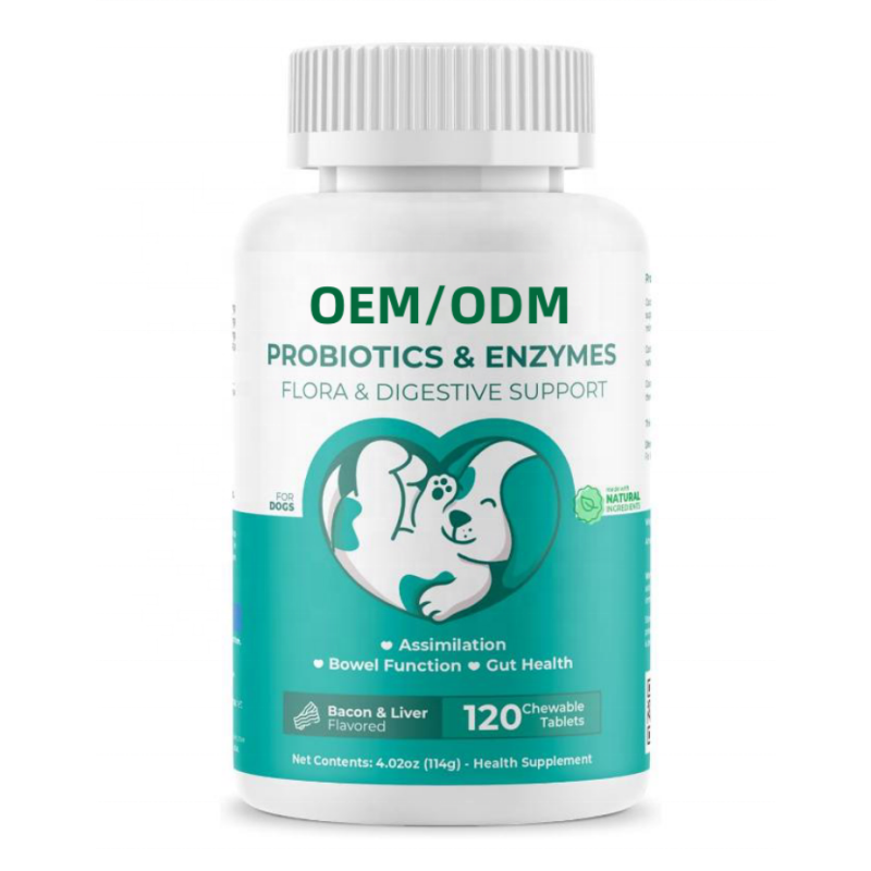 Pet Probiotics Supplier - OEM ODM Probiotics for Dogs 120 Chewable Tablets with Honey Pumpkin