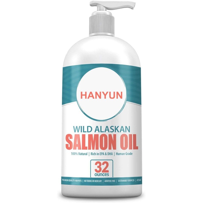 Pet Liquid Supplement Factory - Pure Wild Alaskan Salmon Oil Liquid EPA DHA Immune Heart Joint