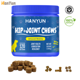 宠物关节补充剂源头工厂-Hanyun免费样品髋关节补充剂抗炎关节支持含葡萄糖胺MSM