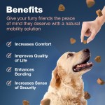 Pet Joint Chews Factory - 120 Soft Chews Hip Joint Supplement Glucosamine Pain Relief Chondroitin