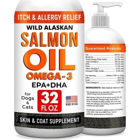Pet Fish Oil Manufacturer - Wild Alaskan Salmon Oil 100% Pure Liquid Food Skin Coat Joints