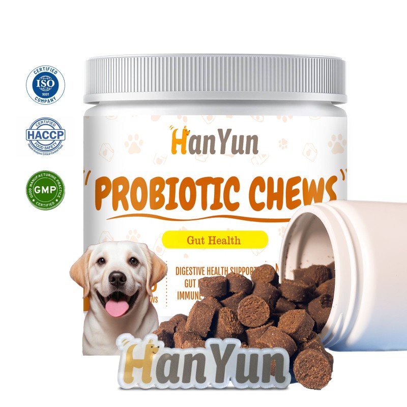 Pet Probiotic Chews Factory - Cat Dog Probiotic Soft Chews Dry Food Nutrition Snack Digestion
