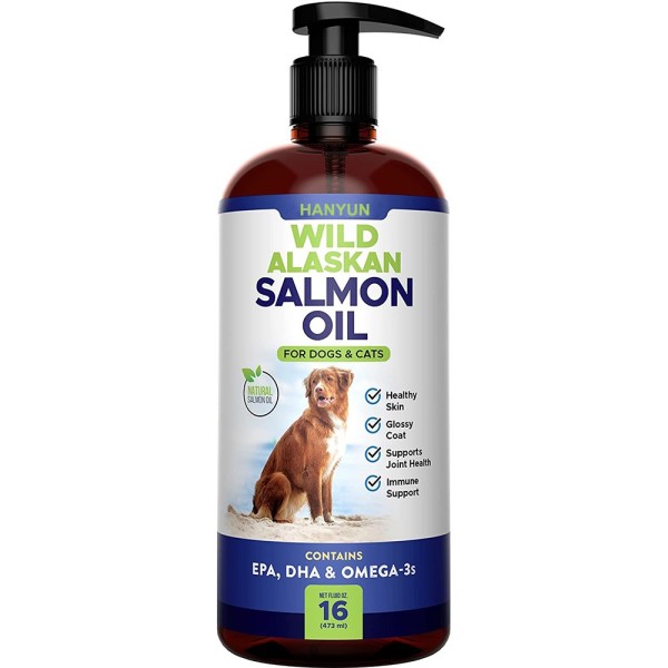 Pet Salmon Oil Factory - Pure Wild Alaskan Salmon Oil Relieves Scratching Joint Pain Improves
