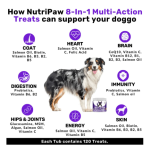 Pet Multivitamin Supplier - OEM ODM 8 in 1 Dog Multivitamin Soft Chew Glucosamine Salmon Oil