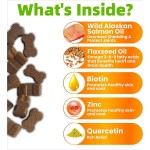 Pet Omega Treats Factory - Fish Oil Omega 3 Treats Nutrition Omega Soft Chews Skin Coat Salmon