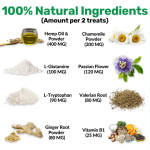 Pet Calming Chews Factory - OEM Calming Treats with Hem Seed Oil Chamomile Anxiety Stress Relief