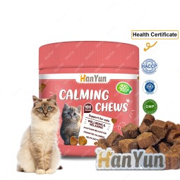 Pet Calming Chews Manufacturer - 100 Soft Calming Chews Anti-Anxiety Pet Food Supplement Stress Relief