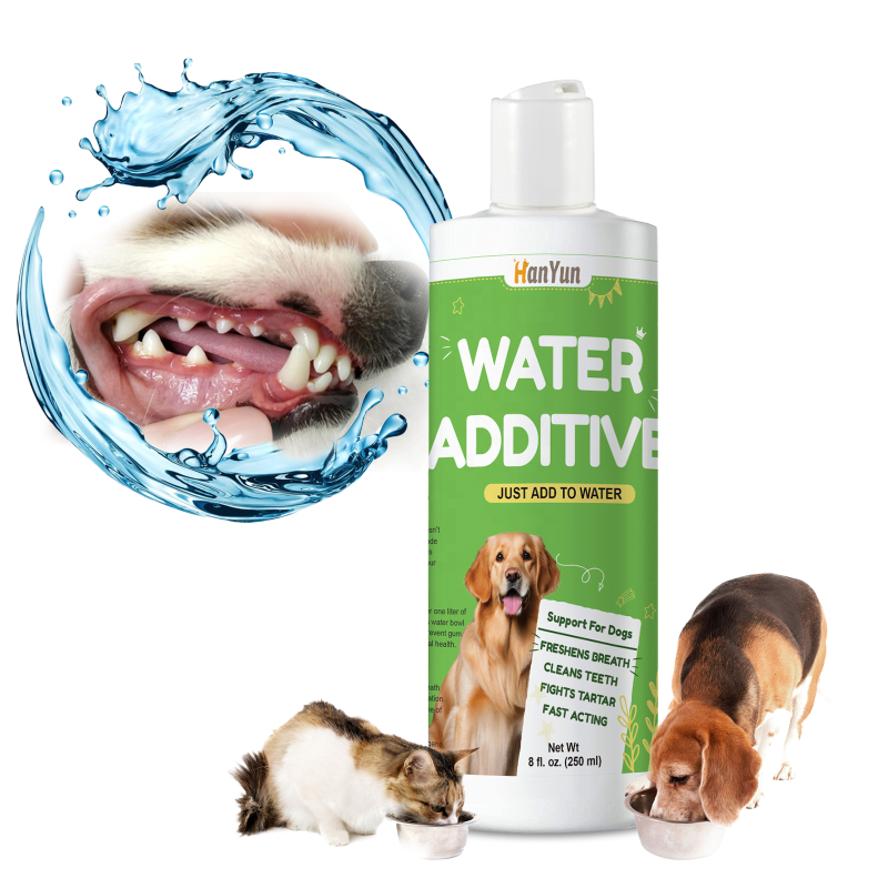 Pet Dental Water Factory - Hanyun Private Label Dental Water for Dogs Cats Mouth Wash Healthy