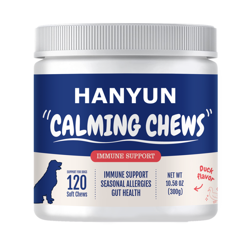 Pet Calming Treats Manufacturer - Pet Supplement Factory Calming Treats 120 Soft Chews Anxiety
