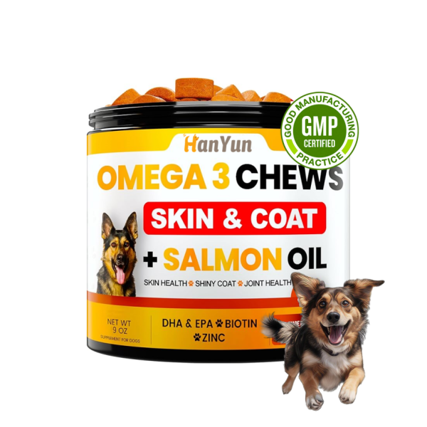 Pet Omega Chews Manufacturer - OEM Factory Natural Dog Omega 3 Chews Joint Skin Coat Shiny