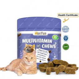 Pet Cat Multivitamin Supplier - HANYUN 10 in 1 Cat Multivitamin Glucosamine Essential Supplements