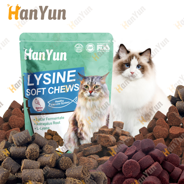 Pet Cat Supplement Supplier - OEM Cat Supplement Nutrition Allergy Immune Soft Chews L-Lysine