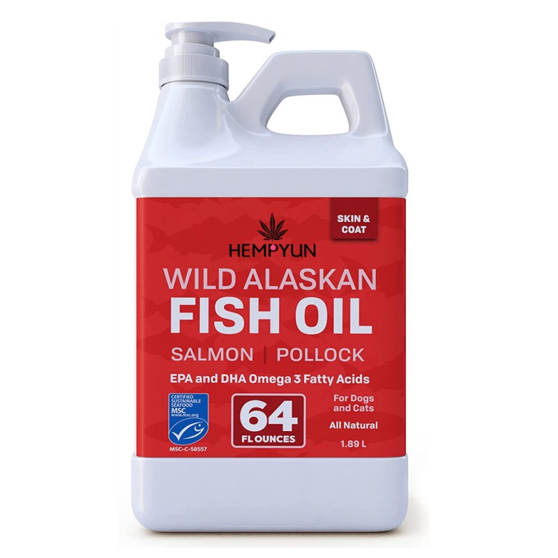 Pet Fish Oil Factory - Salmon Oil Fish Oil Omega 3 Liquid Food Supplement Skin Coat Joints