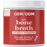 Pet Bone Broth Supplier - OEM ODM Beef Bone Broth High Protein Collagen Enhanced Mushroom