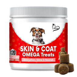 宠物Omega零食供应商-宠物补充剂厂家Omega零食皮肤被毛富含EPA DHA狗用维生素补充剂
