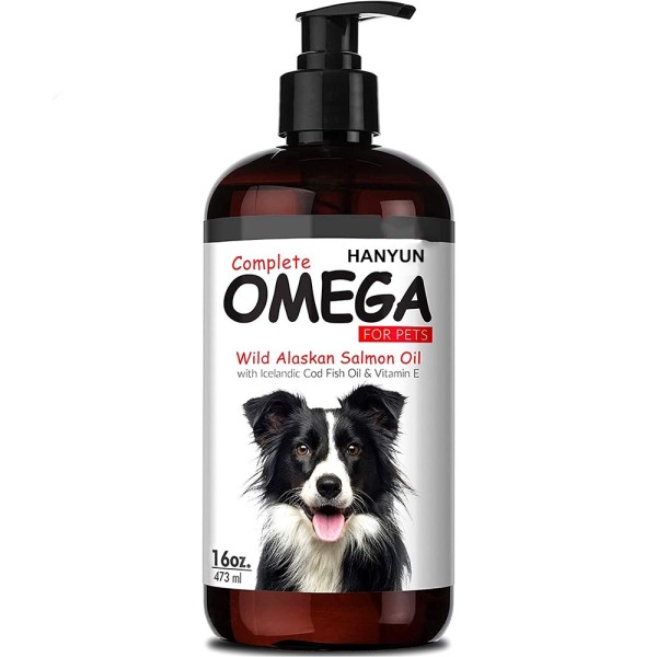 Pet Fish Oil Manufacturer - Hanyun Salmon Oil for Dogs Cats Skin Coat Fish Oil Allergy Itch