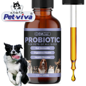 Dog Probiotic Drops Manufacturer - Custom Gut Immunity Digestive Booster
