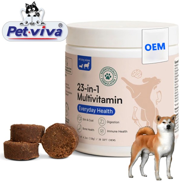 Dog Multivitamin Manufacturer - OEM 23 in 1 Vitamin Complex Chews